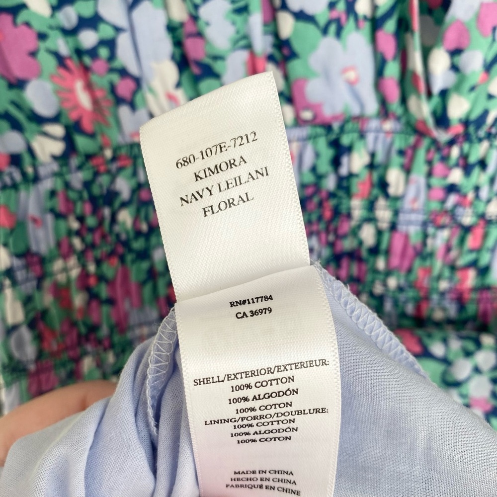 NWT Rails Kimora Cotton Mini Dress in Navy Leilani Floral - Picture 8 of 10
